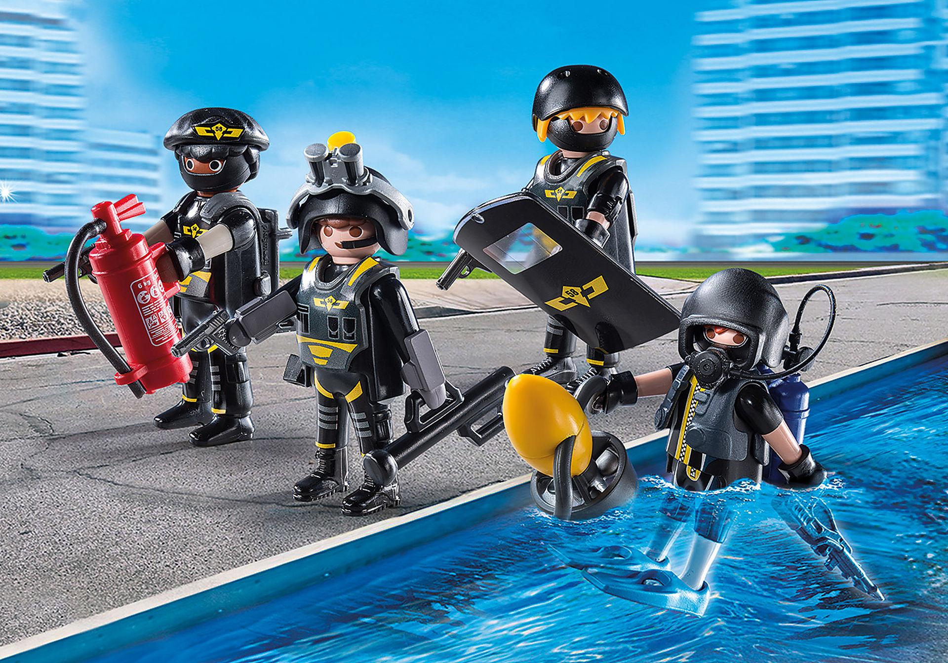 PLAYMOBIL POLICIERS D ELITE 9365 PLAYMOBIL City Action